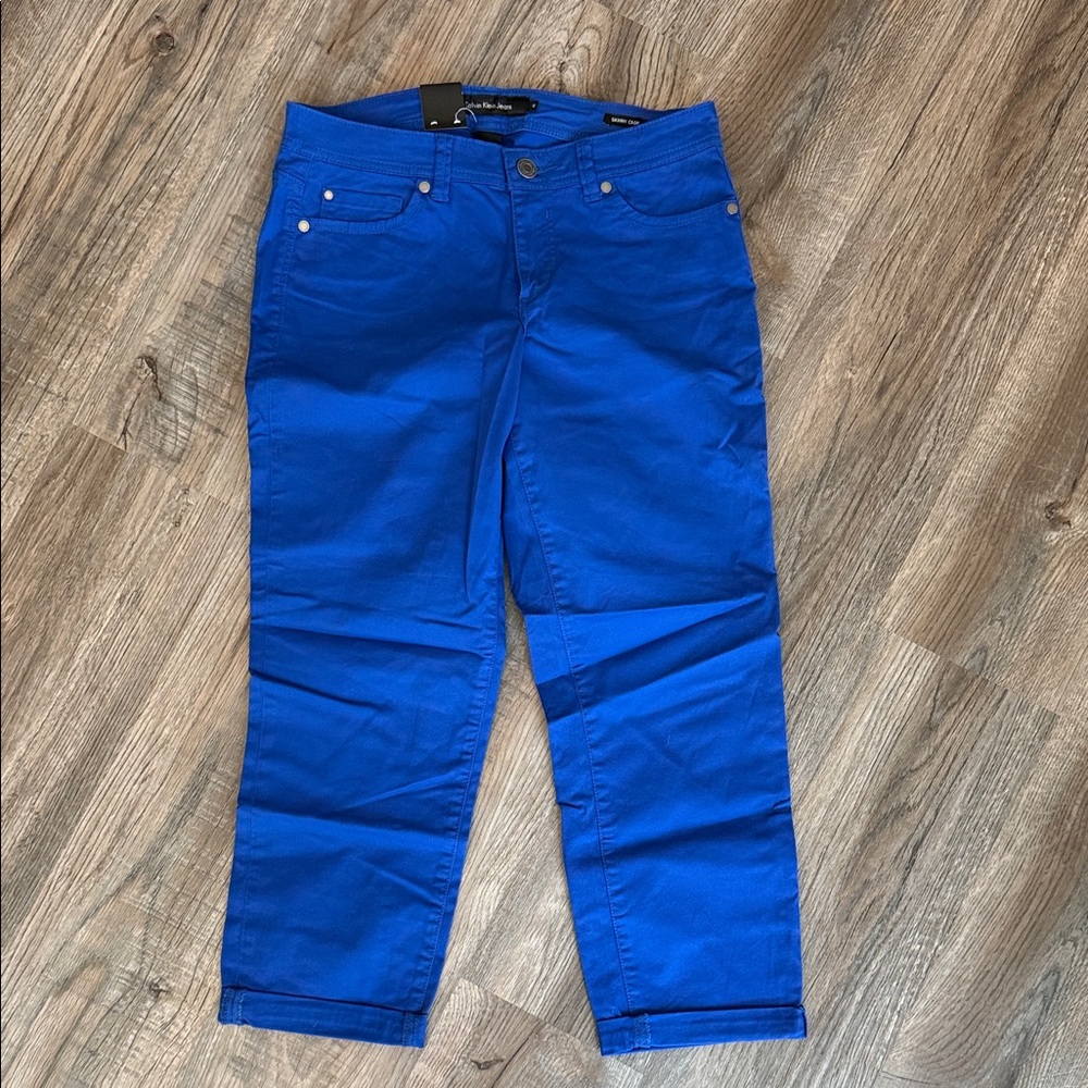 Calvin Klein Jeans Electric Blue Cropped Pants